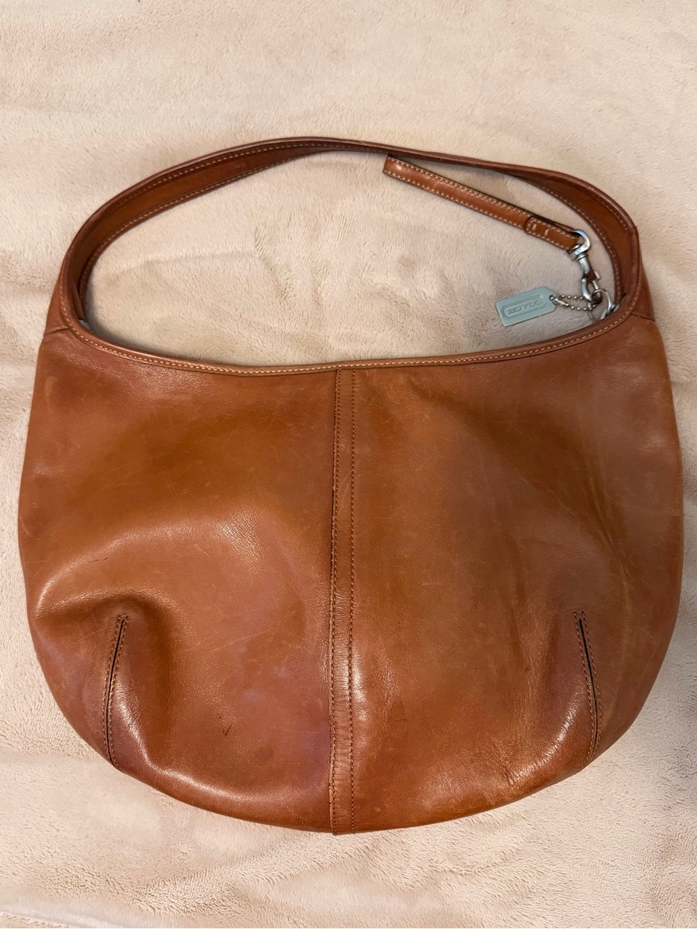 Coach Ergo Hobo in Genuine Tan Leather Shoulder Bag No E3K-9226 - Picture 2 of 10